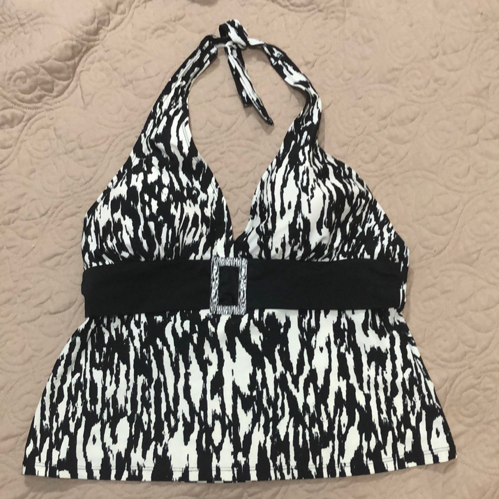 French Riviera by Christina Swim Halter Top Sz 16